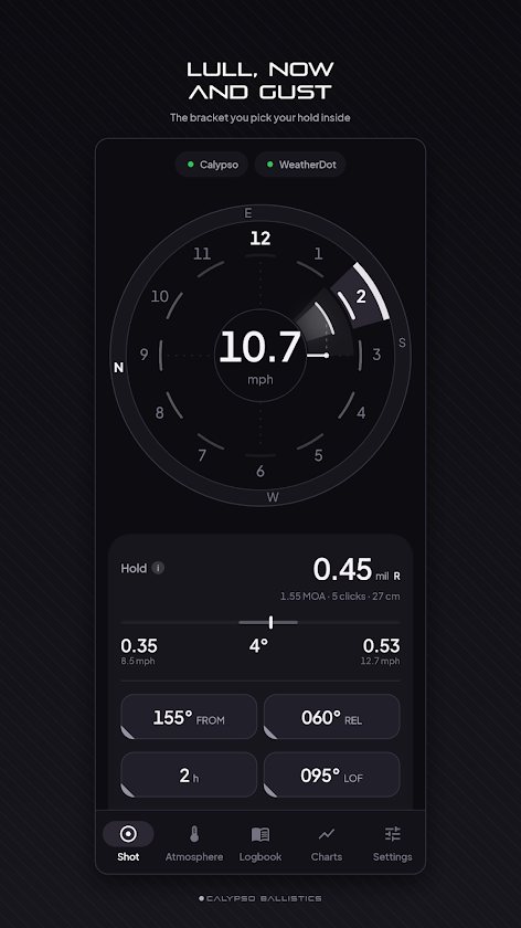 Calypso Ballistics app screenshot 2