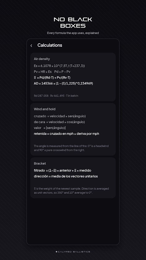 Calypso Ballistics app screenshot 4