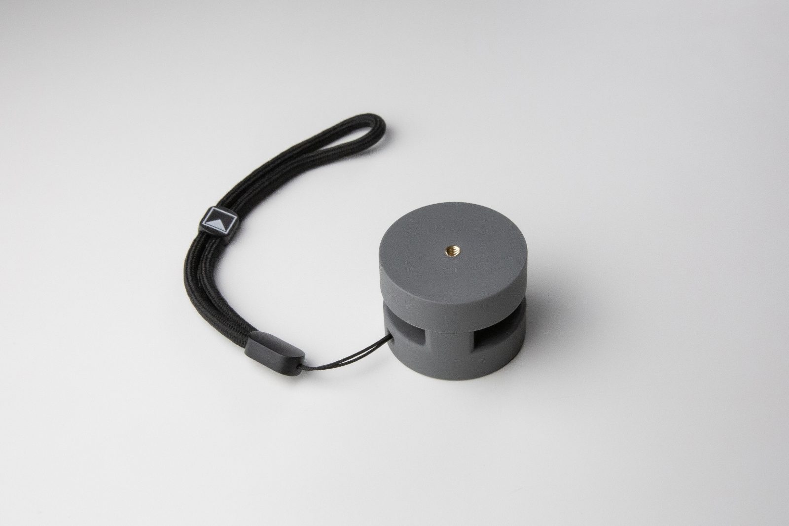 WeatherDot in Gunship Grey with wrist lanyard